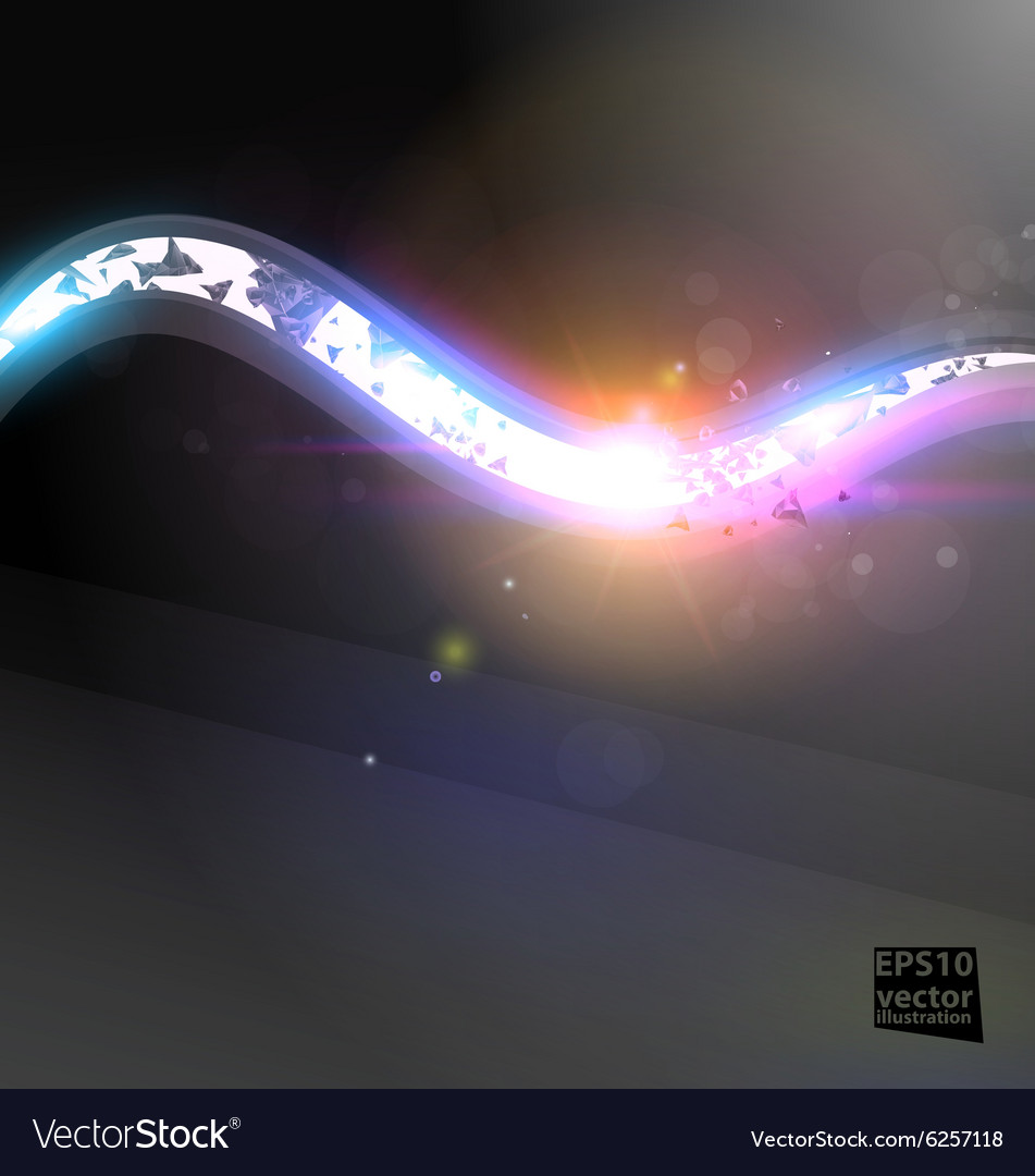 Shining abstract background with curve