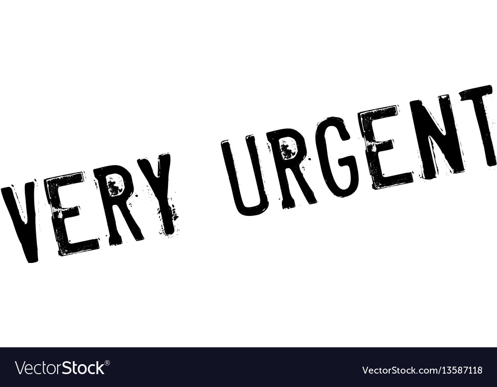 Very urgent rubber stamp