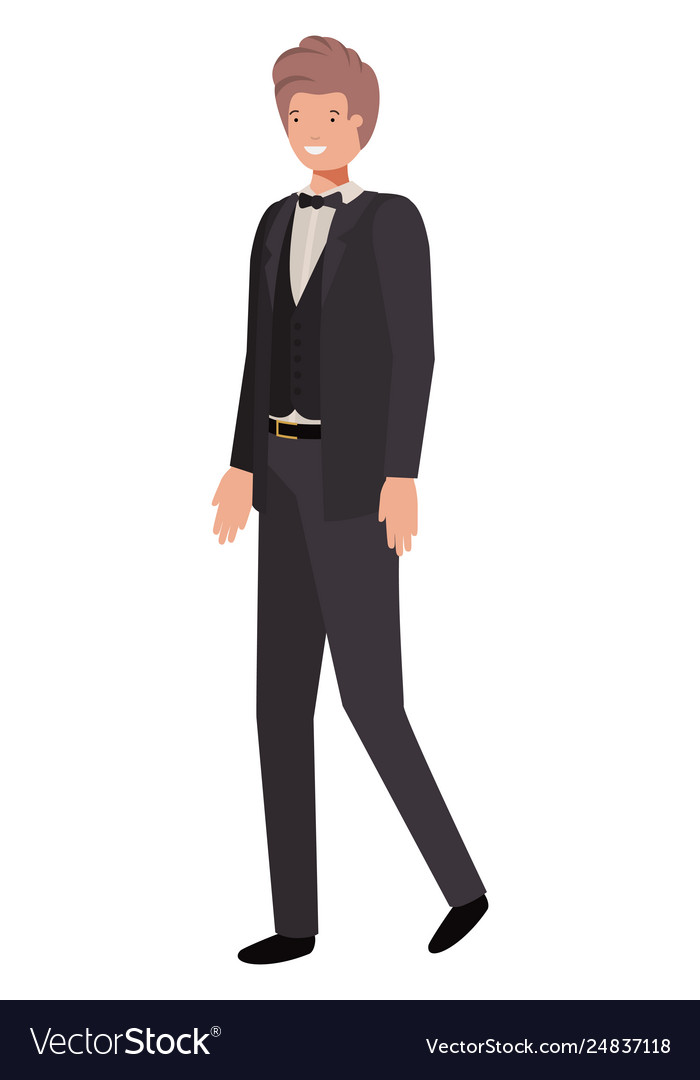 Young business man avatar character Royalty Free Vector