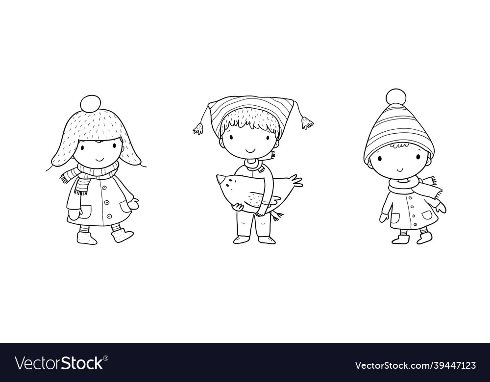 Cute cartoon gnomes forest elves little fairies vector image Cute cartoon gnomes forest elves little fairies