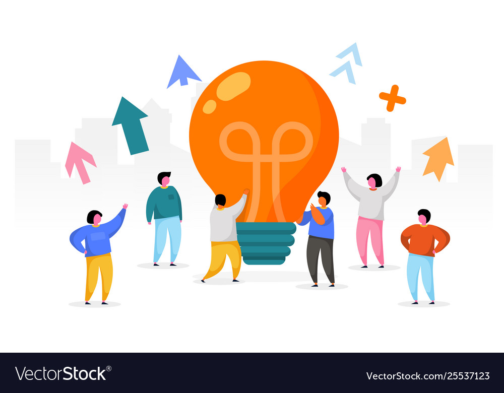 Group Idea Lightbulb - Innovation