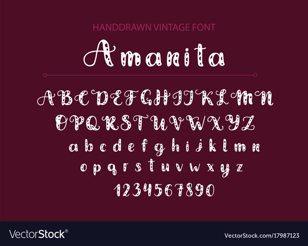 Handdrawn script font display sty