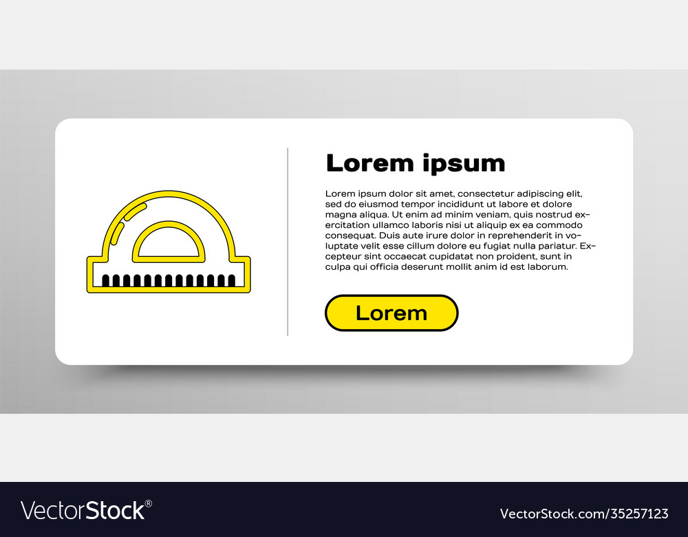 Line protractor grid for measuring degrees icon