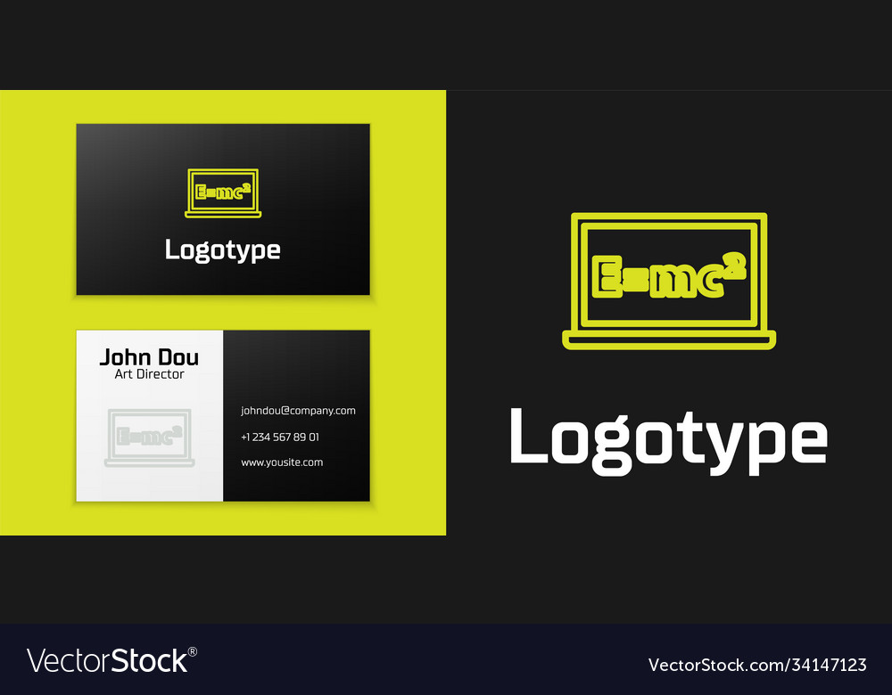 Logotype line math system equation solution