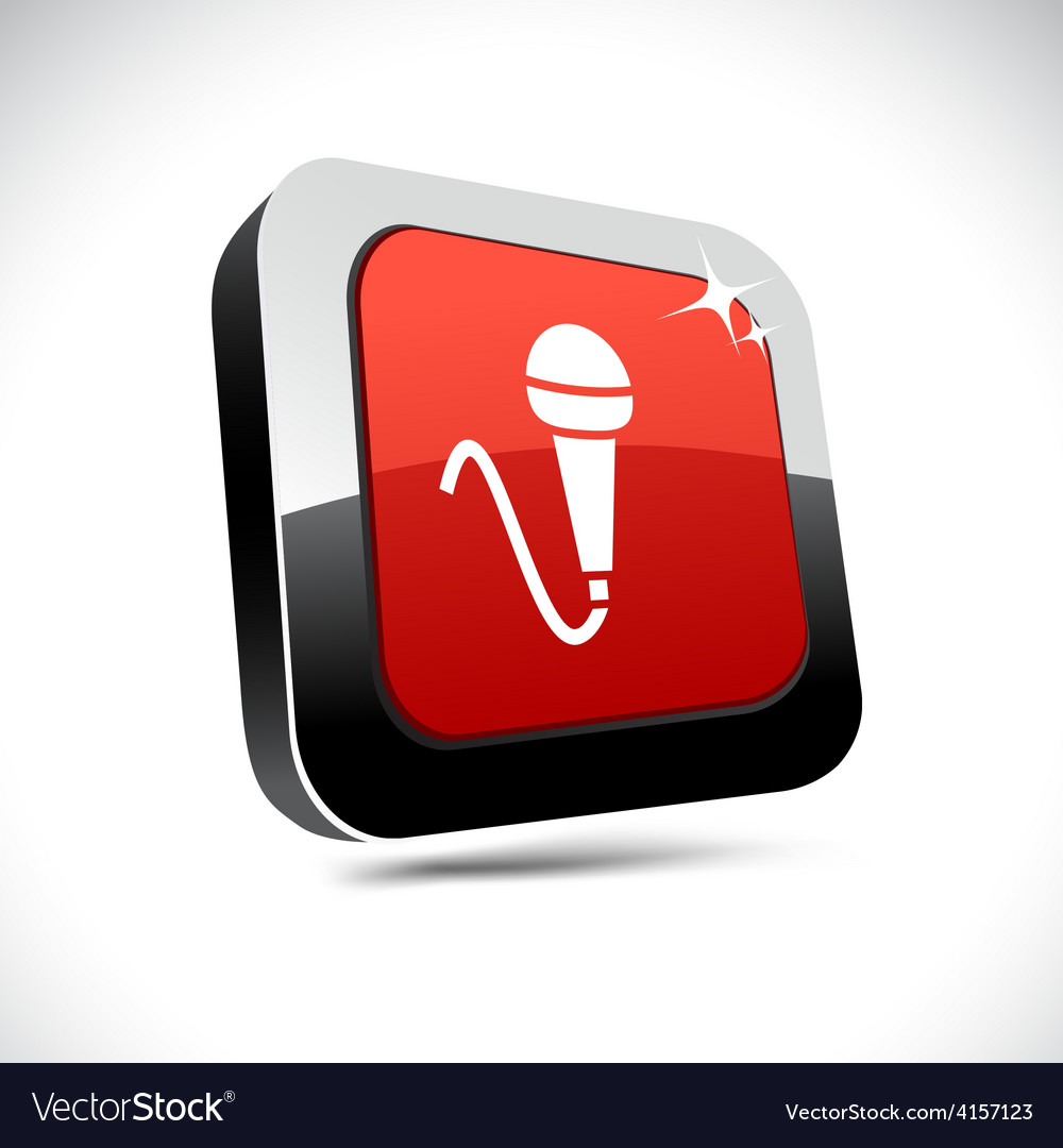 Mic 3d square button