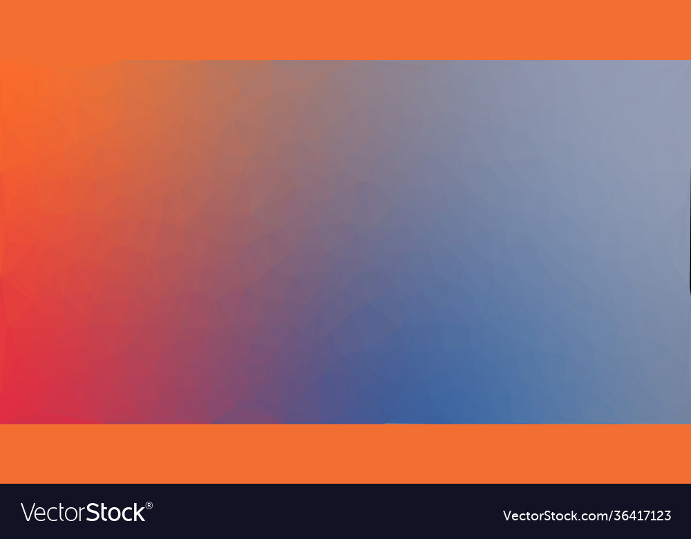 Nice colorful blue orange gradient low poly