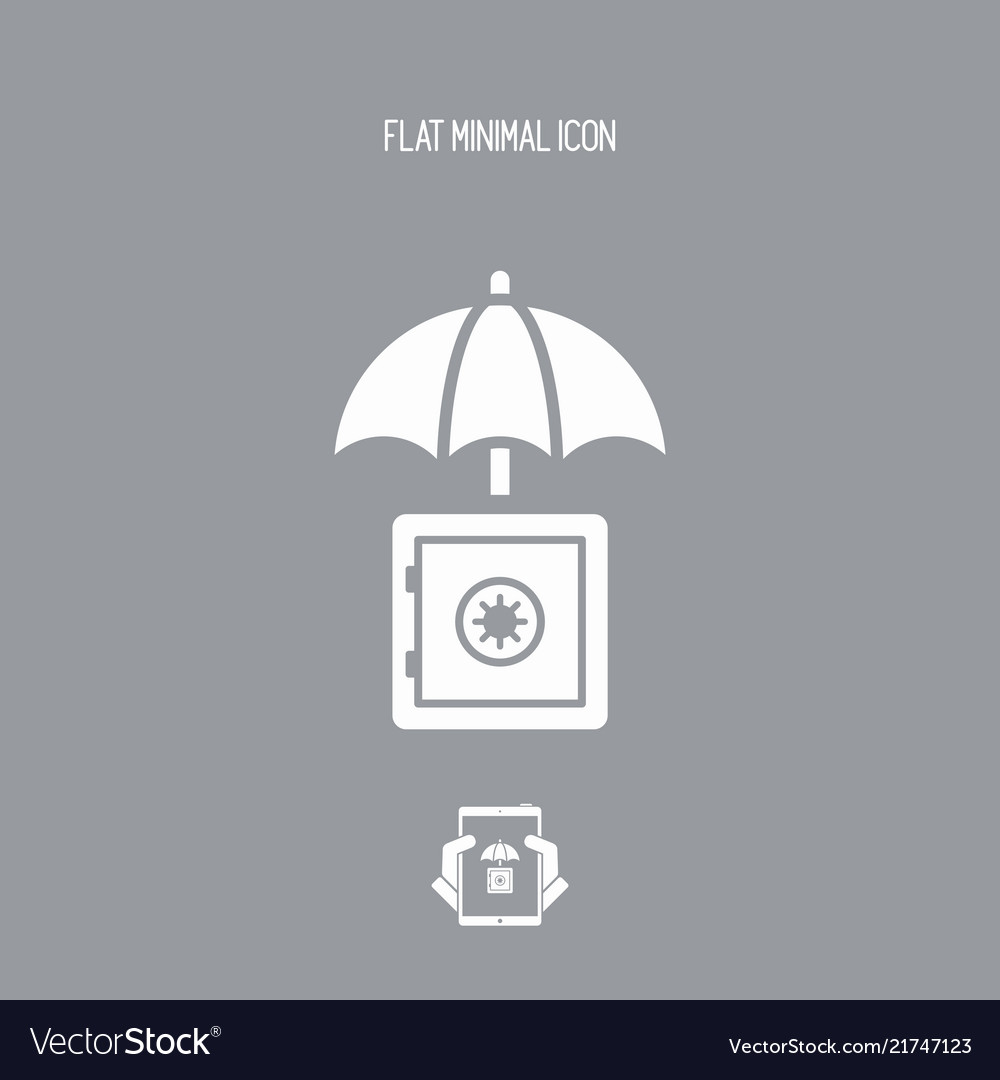 Secure strongbox - minimal icon