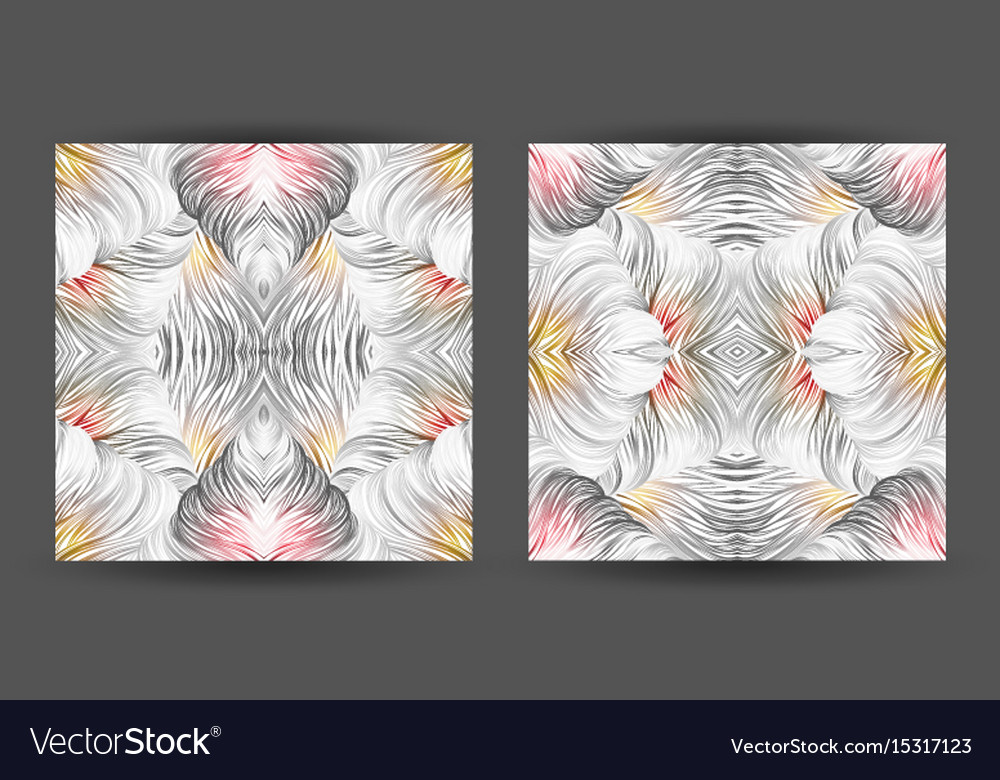 Set abstract pattern seamless line art
