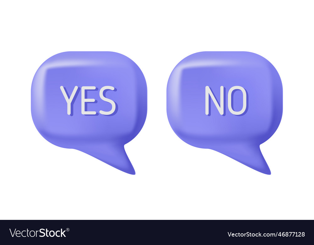 3d render speech bubble question vector image 3d render speech bubble question