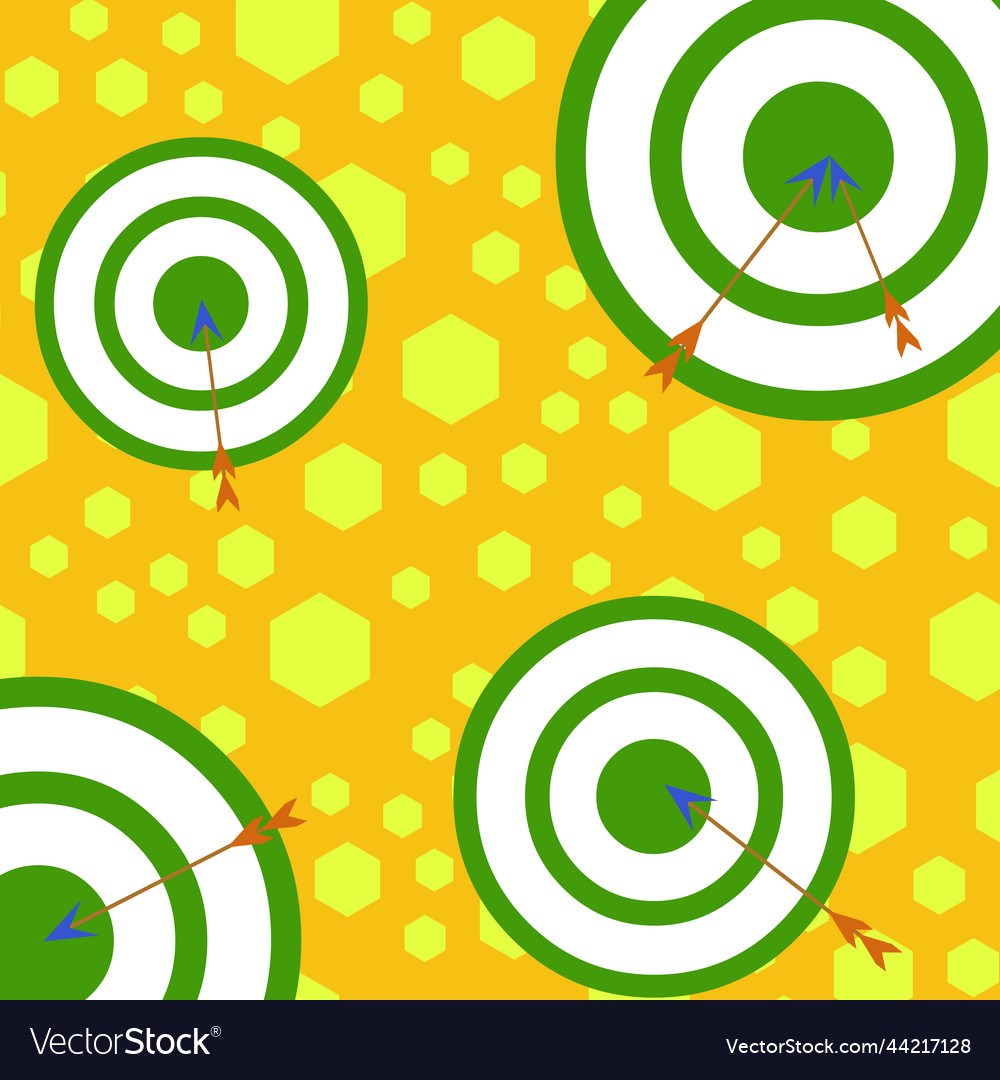Arrow and target inside asymmetrical shaped form Vector Image Arrow and target inside asymmetrical shaped form