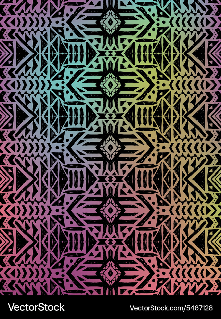 Aztec tribal mexican pattern Royalty Free Vector Image