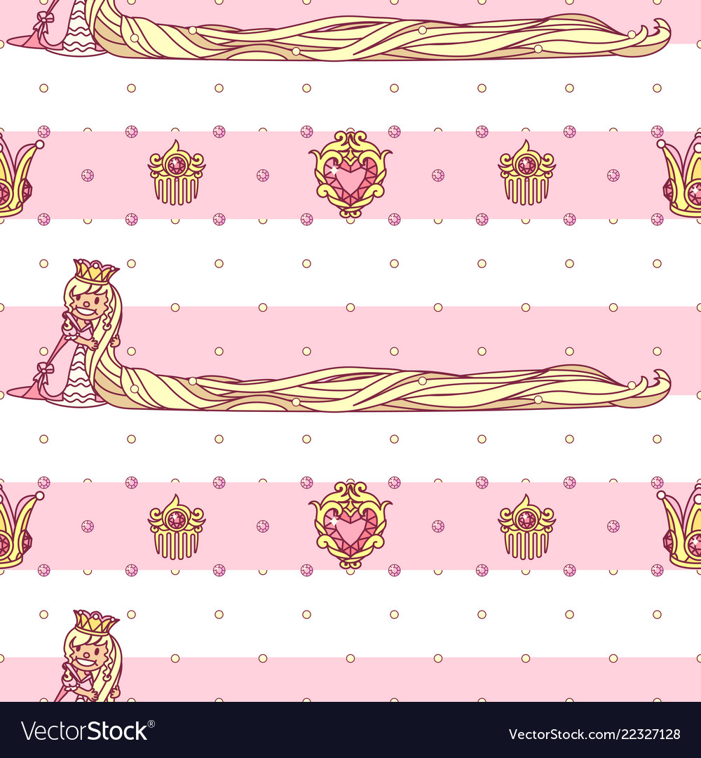 Girlish seamless pattern