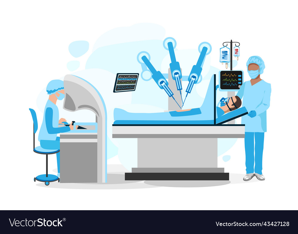 Modern surgery Royalty Free Vector Image - VectorStock