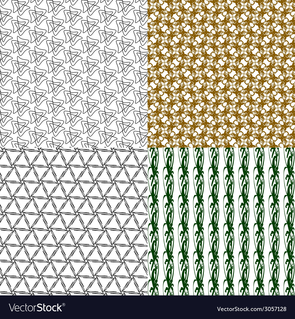 Set of pattern modern stylish texture repeating