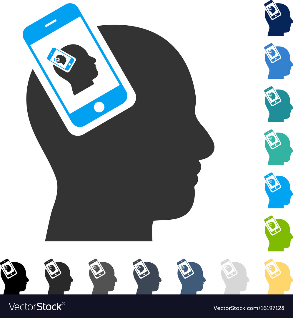 Smartphone head plugin recursion icon