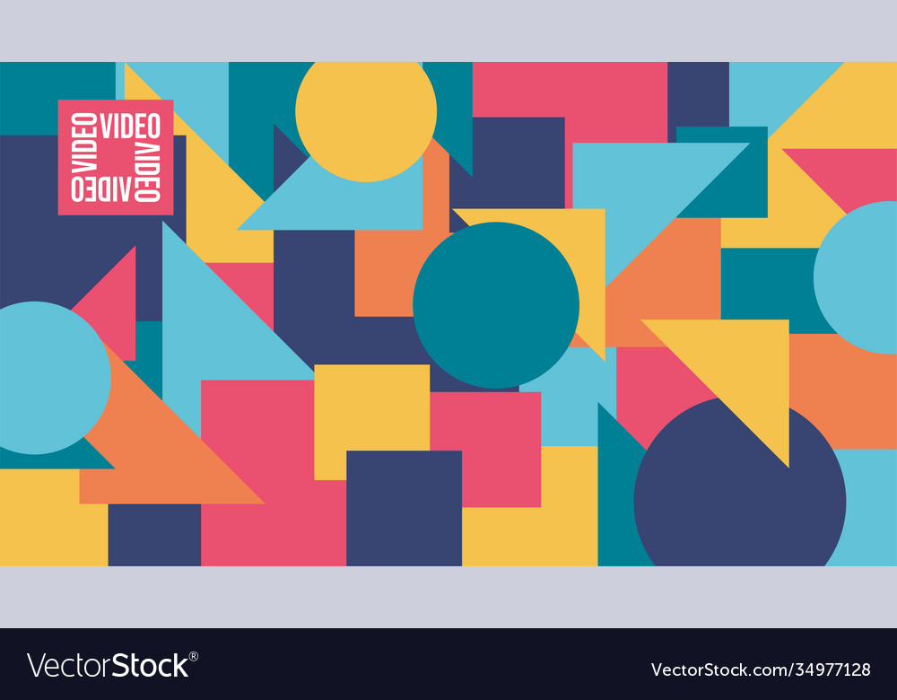 Virtual background for video conferencing blocks vector image Virtual background for video conferencing blocks