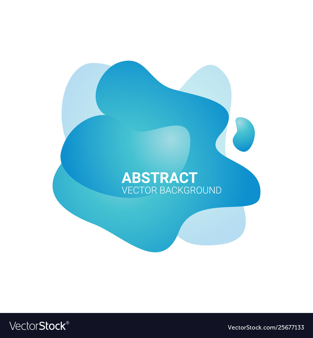 Abstract blur free form shapes color gradient Vector Image Abstract blur free form shapes color gradient
