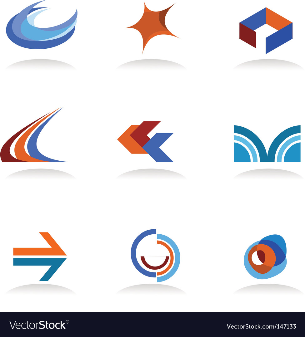 Abstract icons and logos