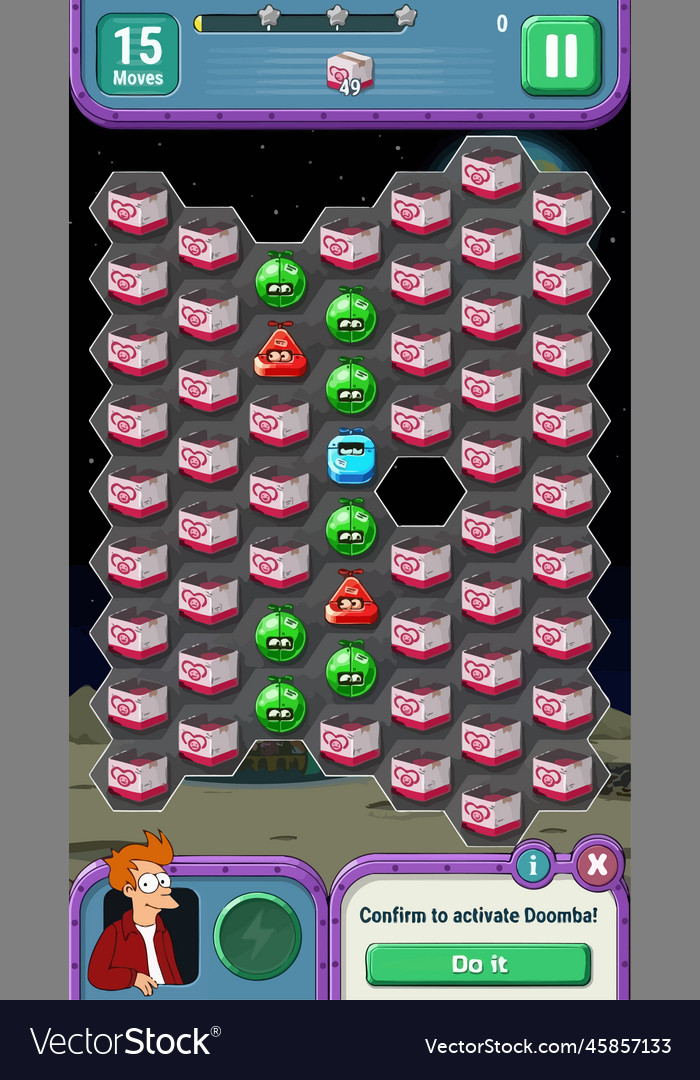 Complete set of level button game ui pop-up icon