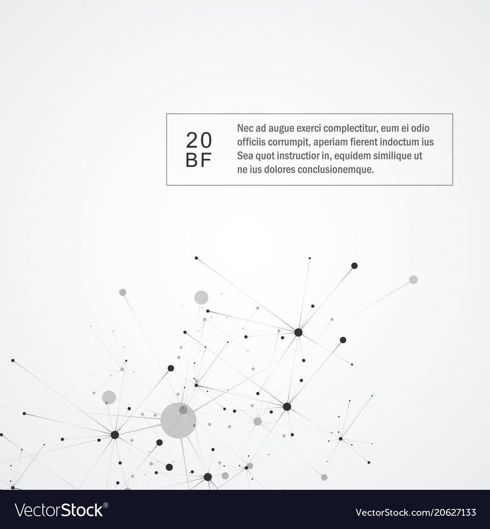 Connection science molecule background