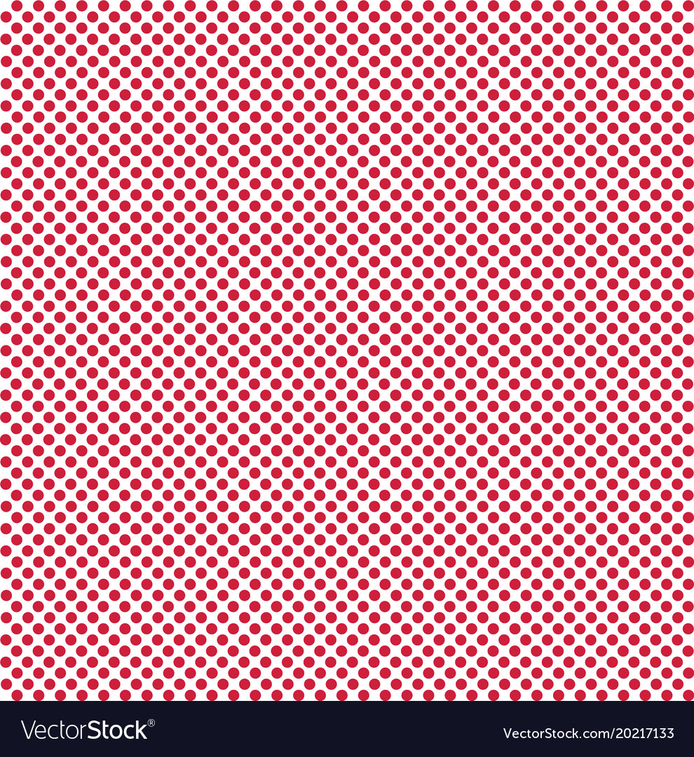 Dot red background on white pattern