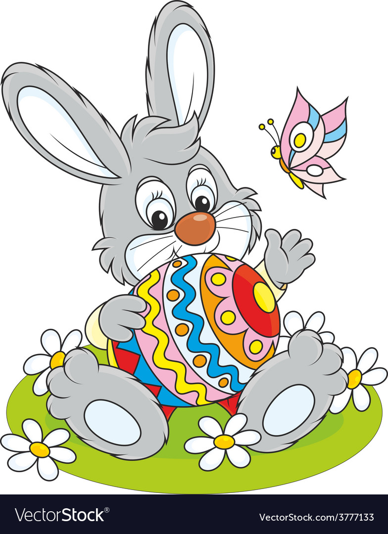 Easter bunny Royalty Free Vector Image - VectorStock