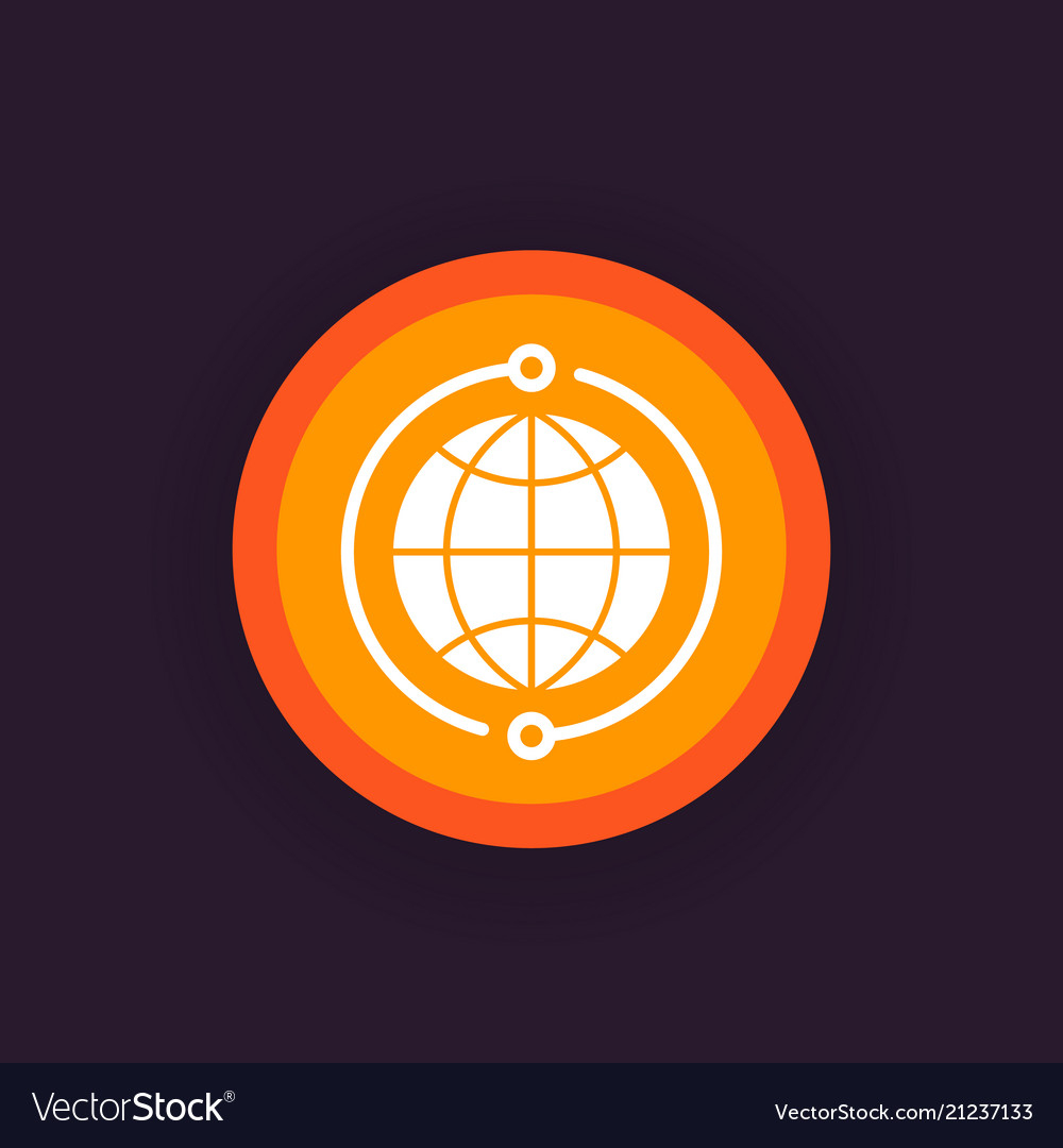 Global network icon vector image Global network icon
