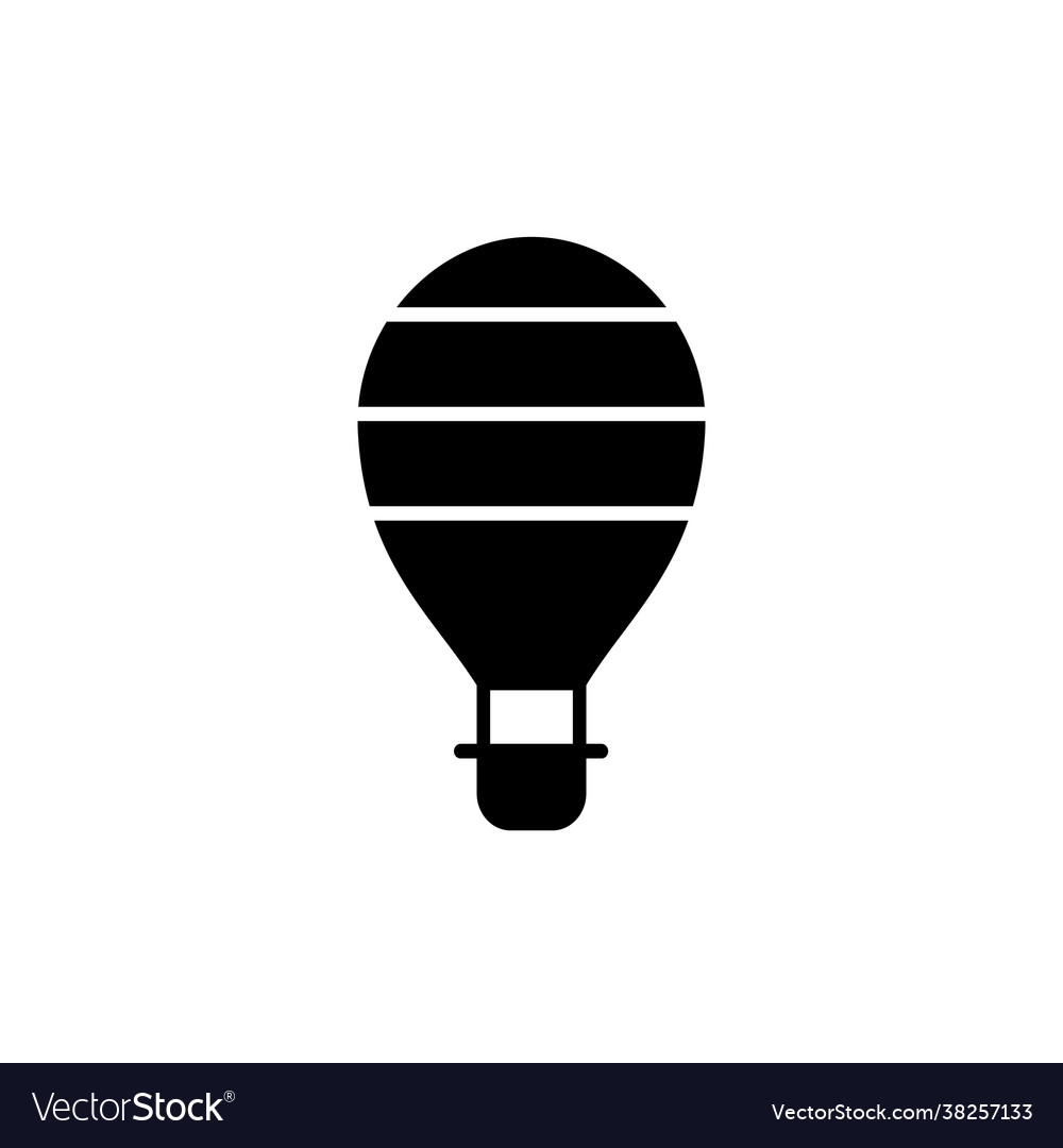 Graphic air balloon icon Royalty Free Vector Image