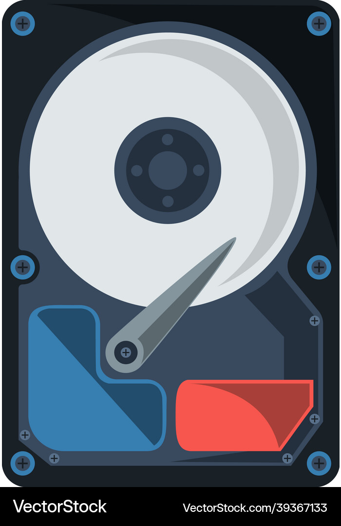 Hard drive disk Royalty Free Vector Image - VectorStock