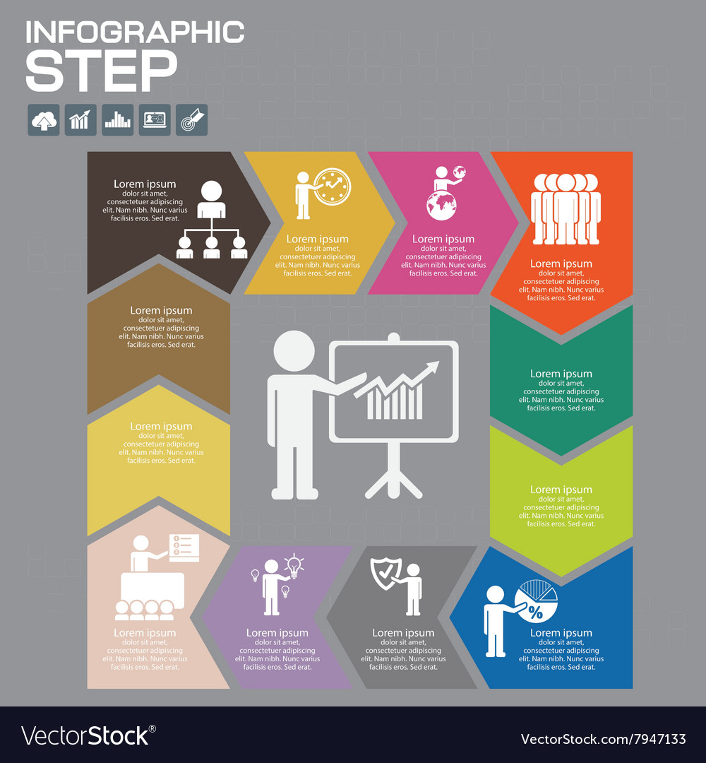 Infographic template for diagram