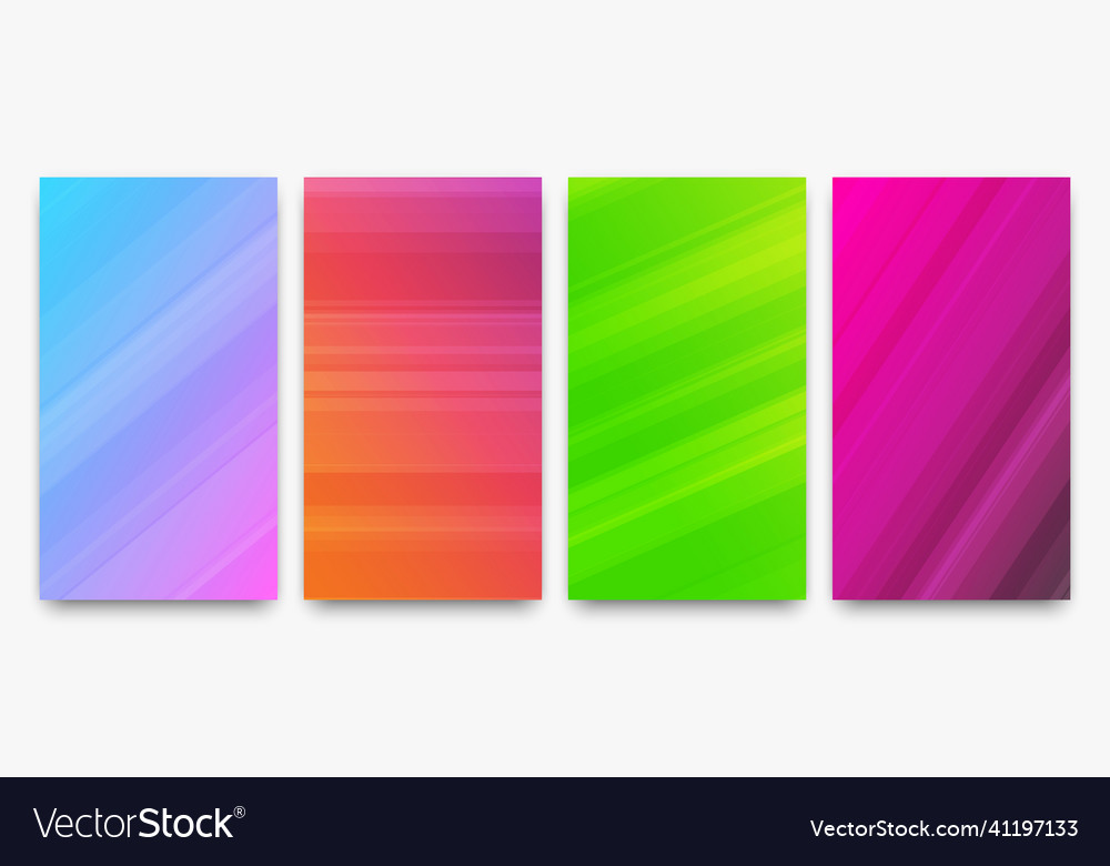 Modern colorful gradient background with lines vector image Modern colorful gradient background with lines