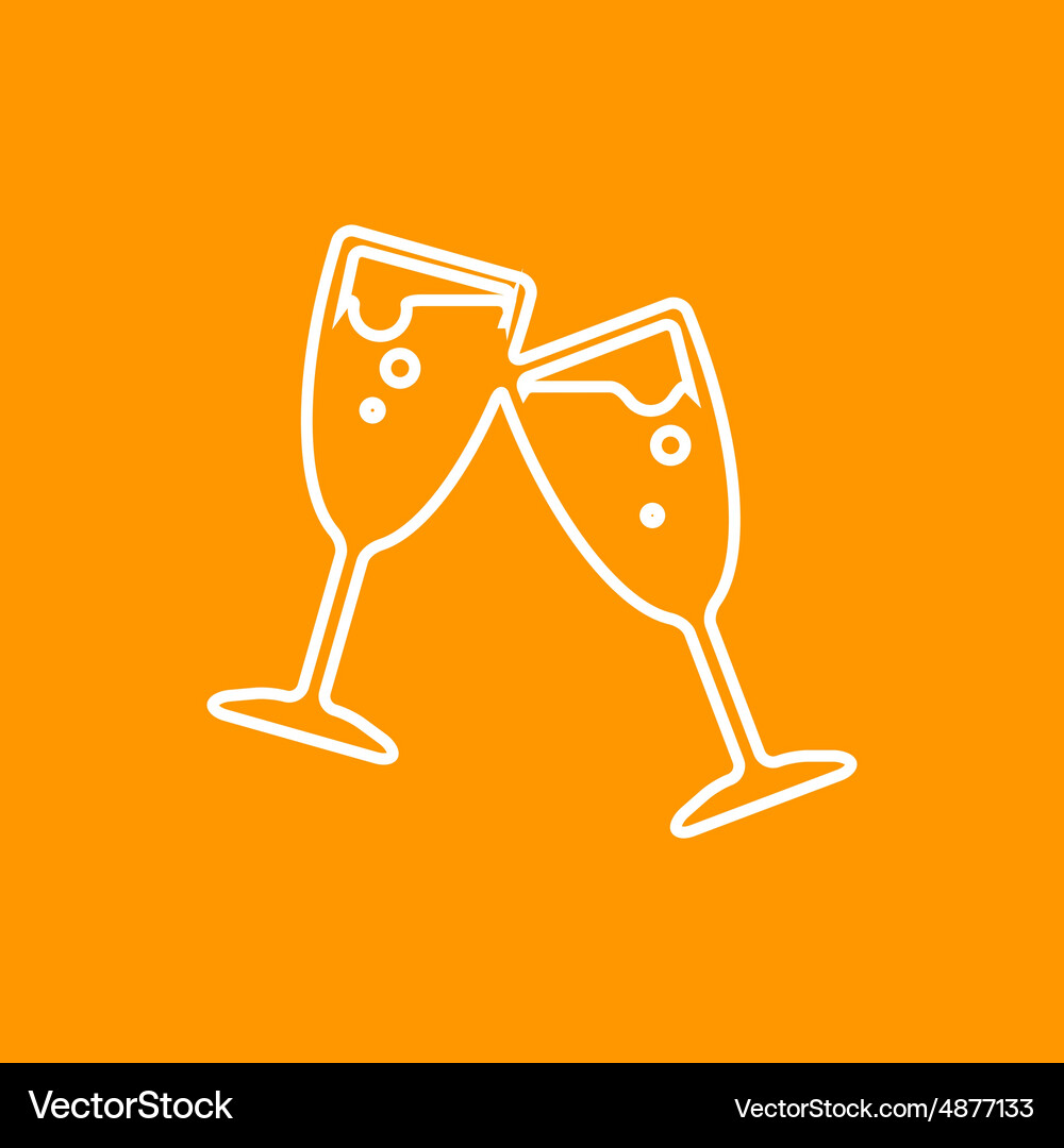 Stemware icon eps10 Royalty Free Vector Image - VectorStock