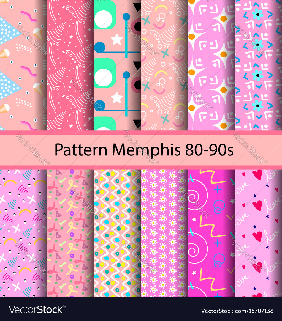 12 set pattern 80s background