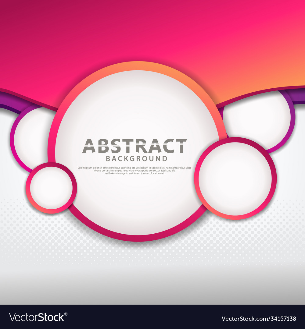Abstract circle geometric pattern design