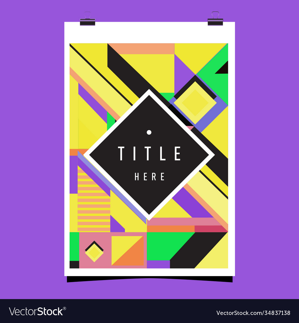 Abstract colorful geometric pattern background Vector Image Abstract colorful geometric pattern background
