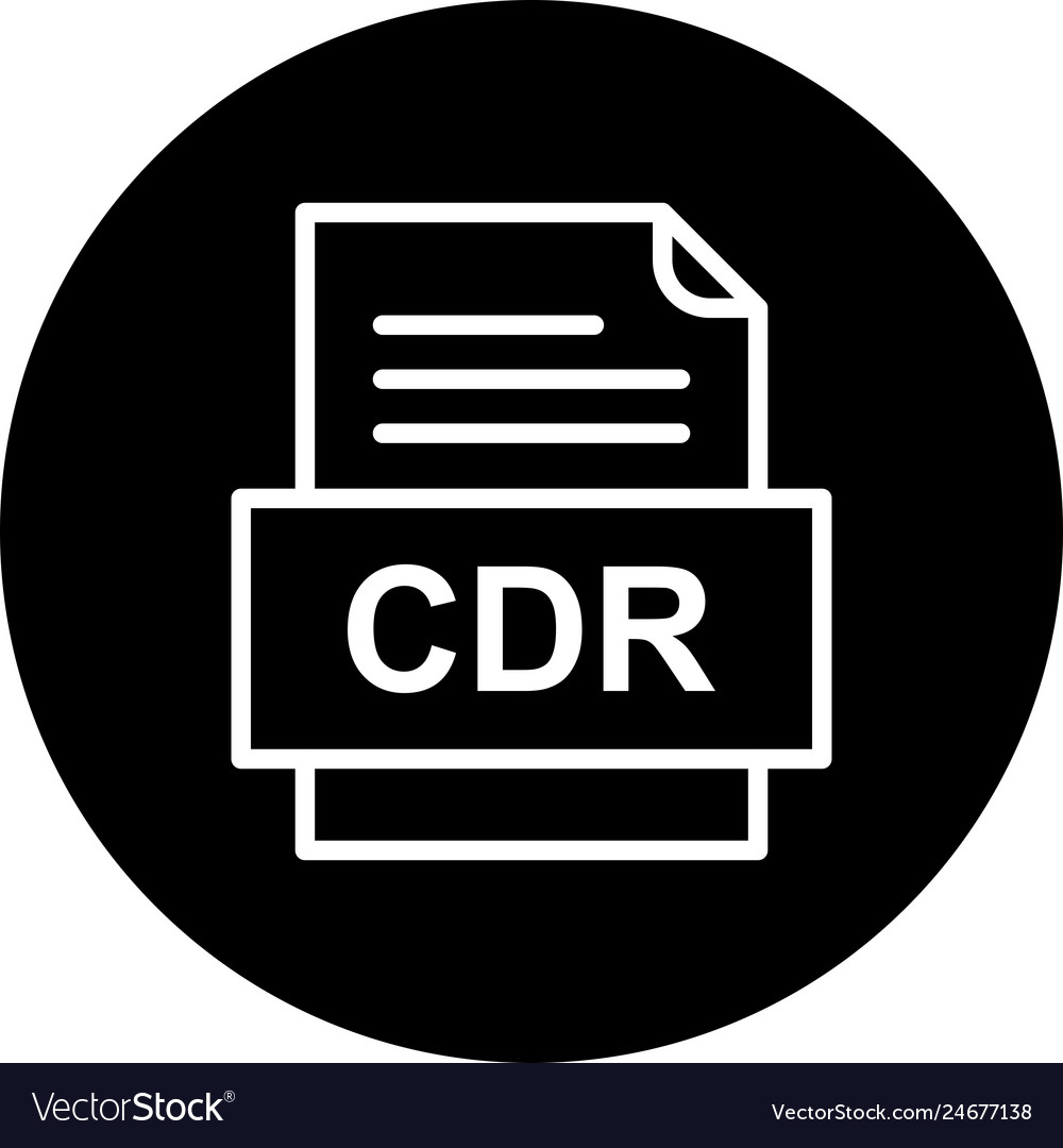 Cdr file document icon