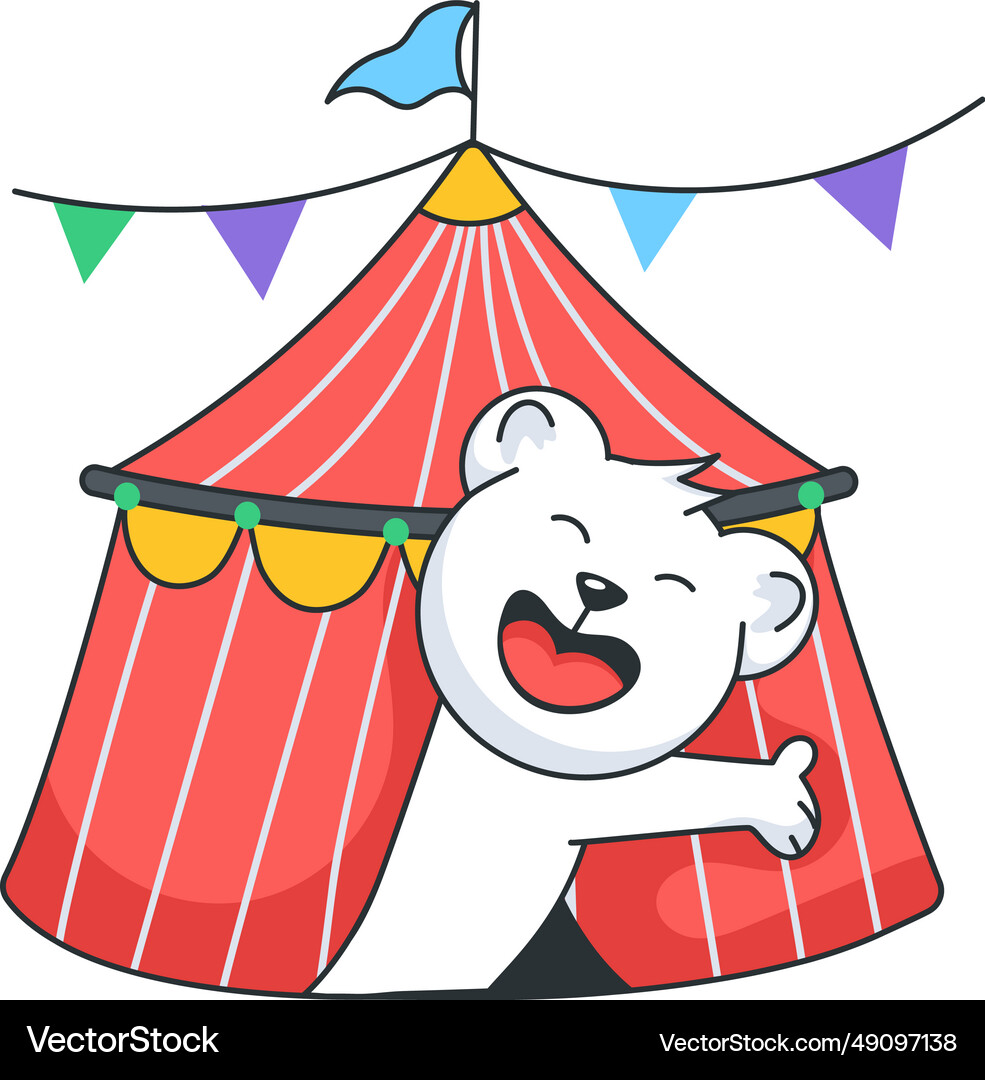 Circus tent Royalty Free Vector Image - VectorStock