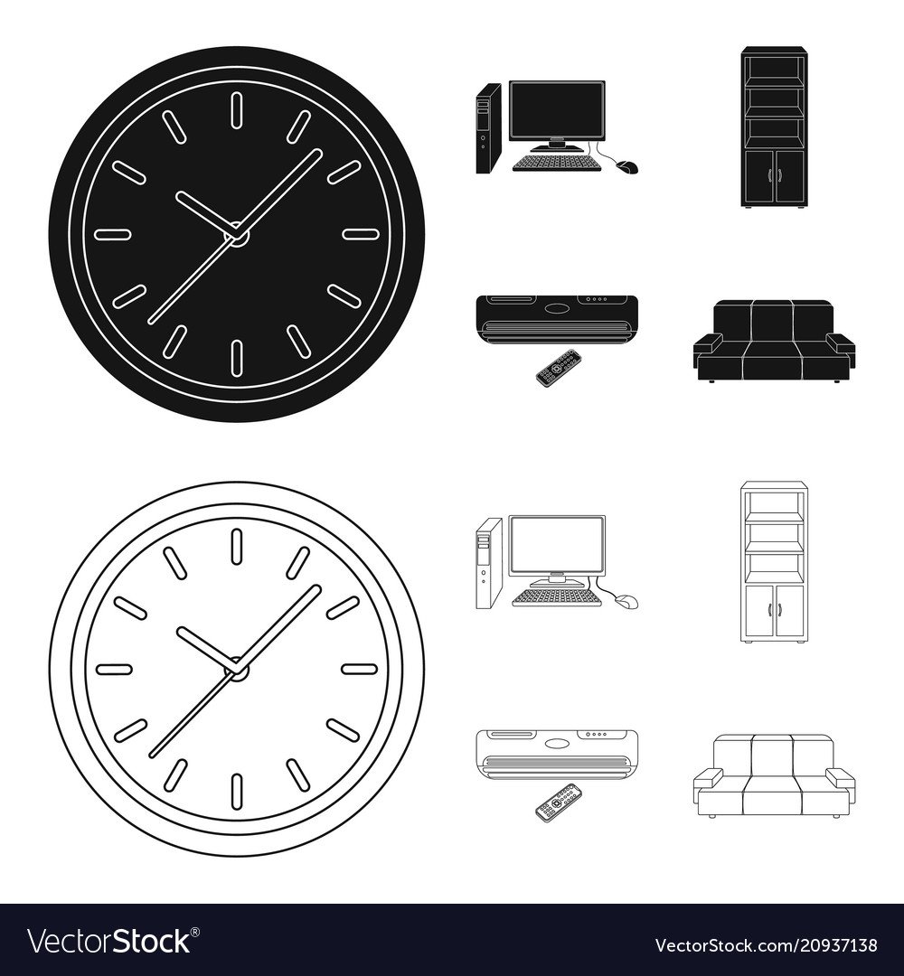 Clock with arrows a computer accessories