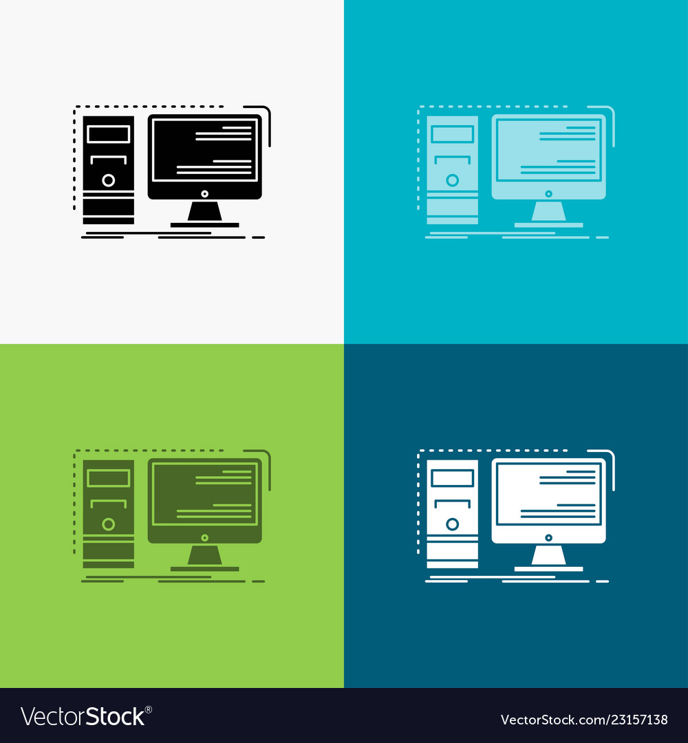 Computer desktop hardware workstation system icon