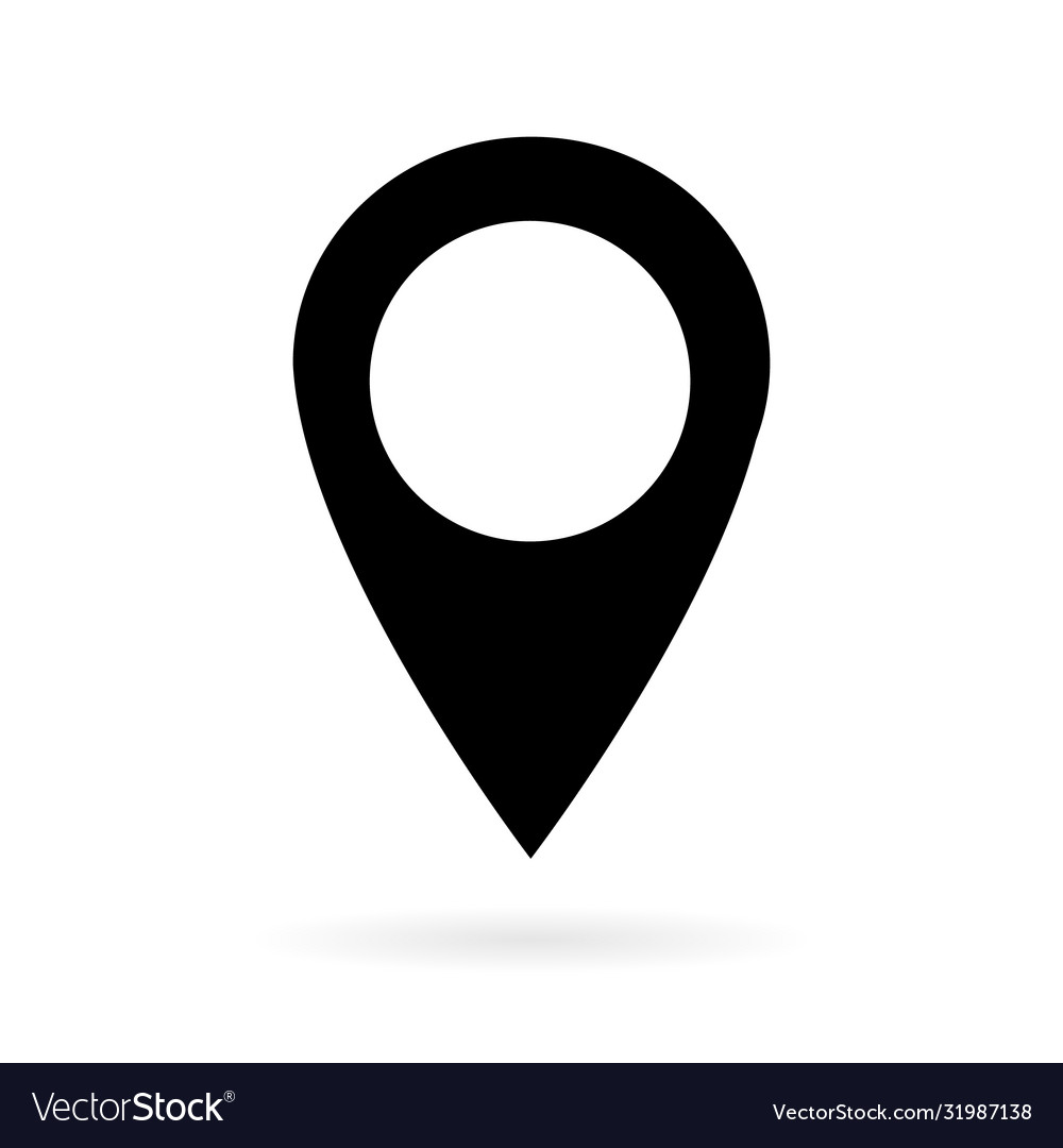 Location icon map pointer symbol isolated