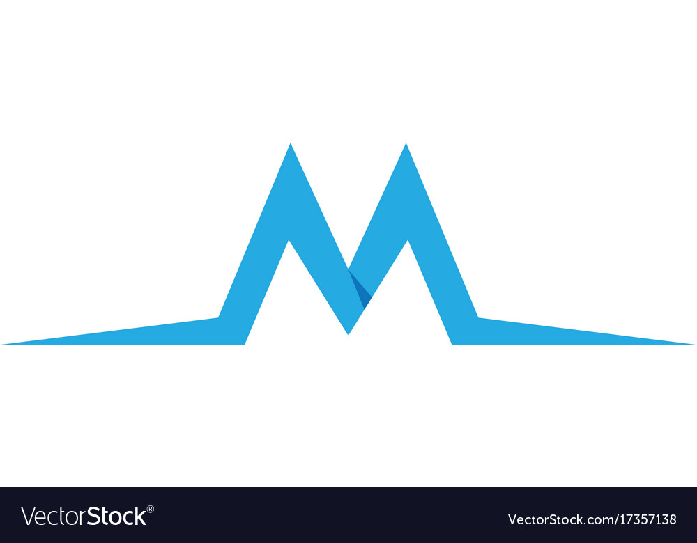 M Letter Logo Vorlage