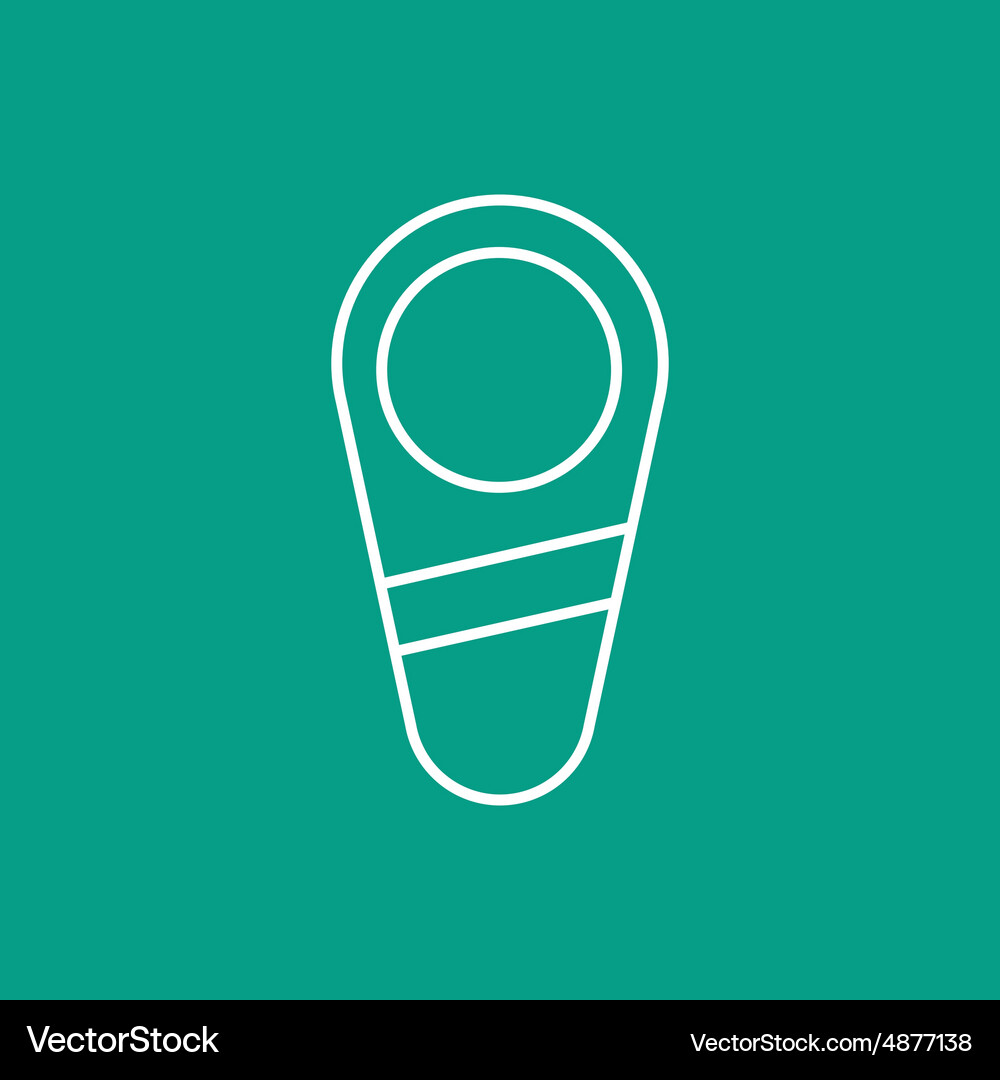 Newborn baby icon eps10 Royalty Free Vector Image