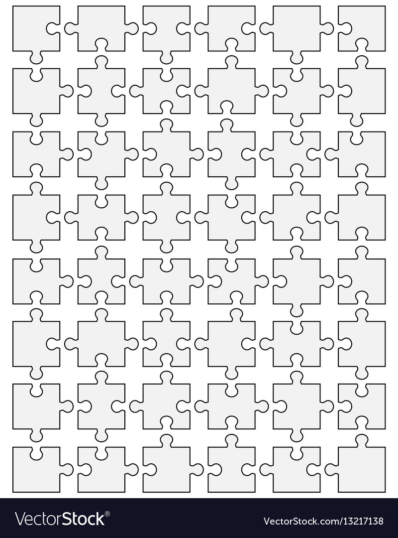 Separate parts of puzzle Royalty Free Vector Image