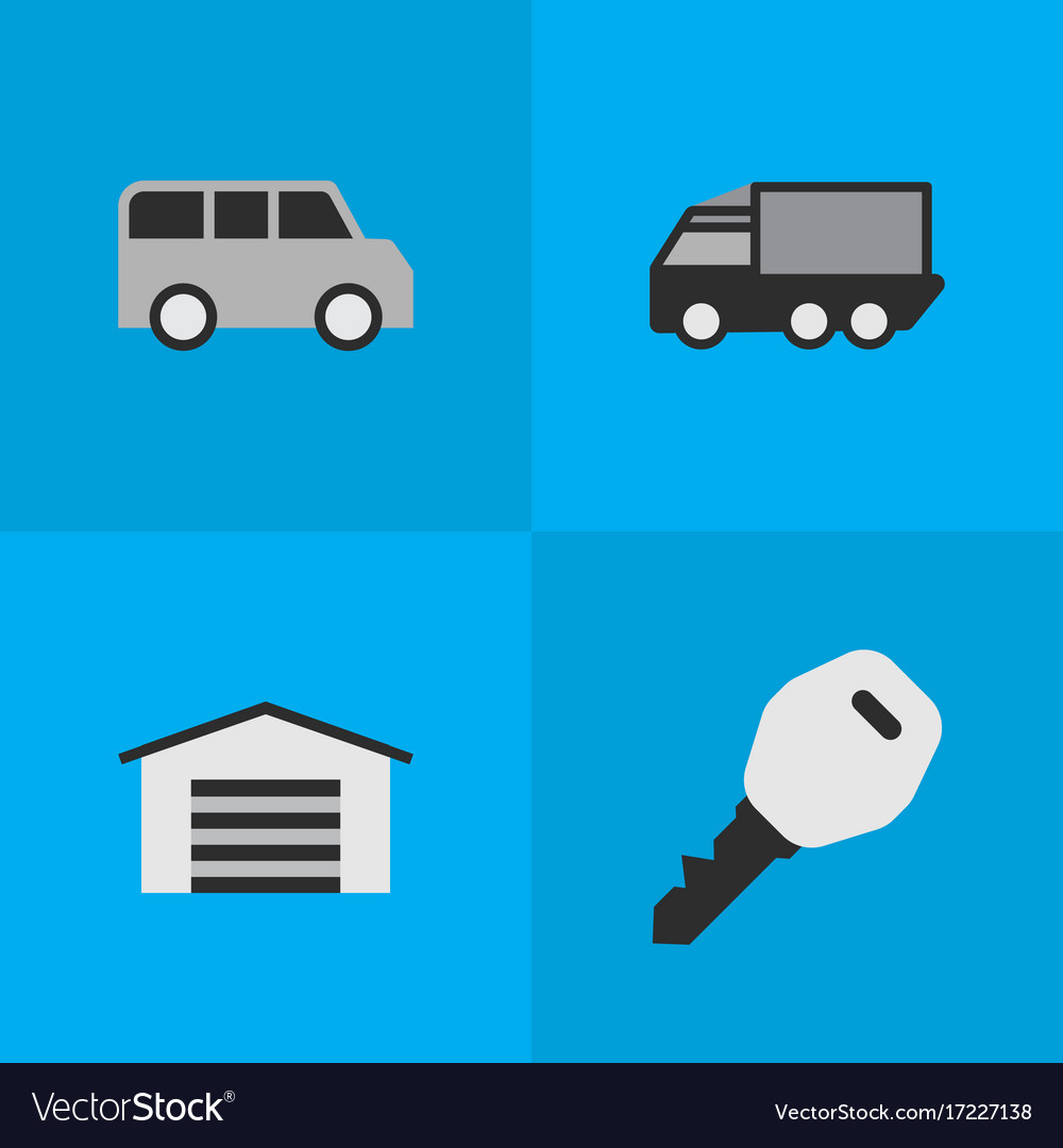 Set of simple traffic icons