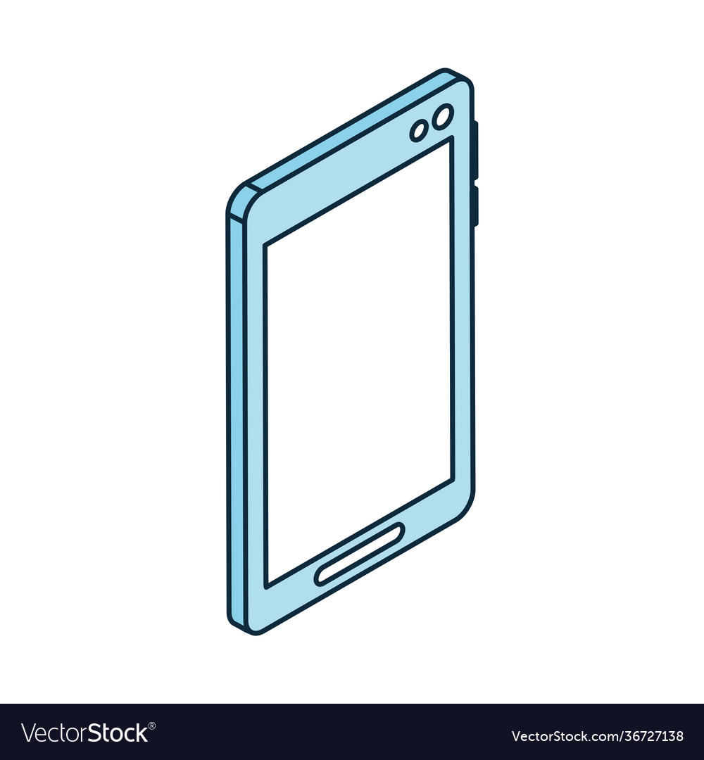 Smartphone device isometric Royalty Free Vector Image