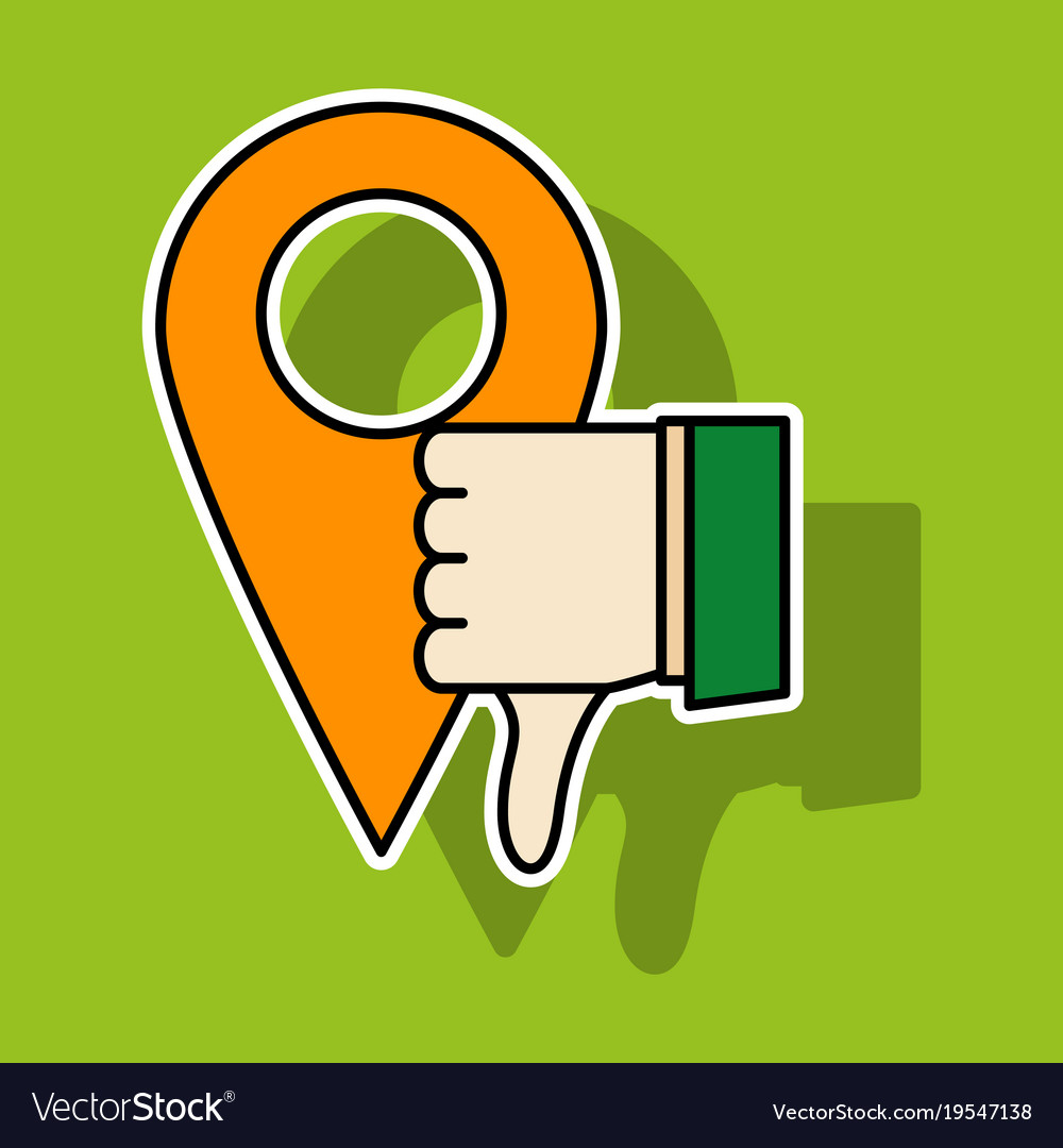 Unlike icon sticker web pointer in eps 10