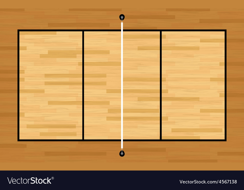 Волейбольное поле сверху рисунок