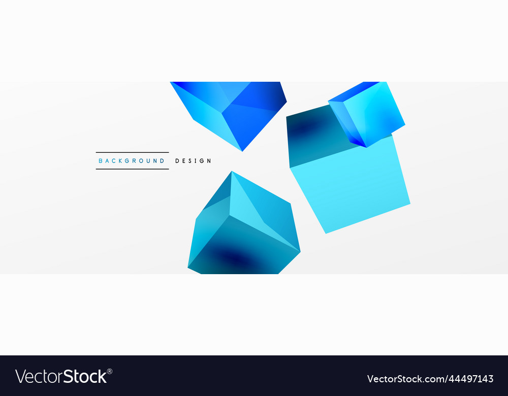 3d cubes abstract background composition vector image 3d cubes abstract background composition