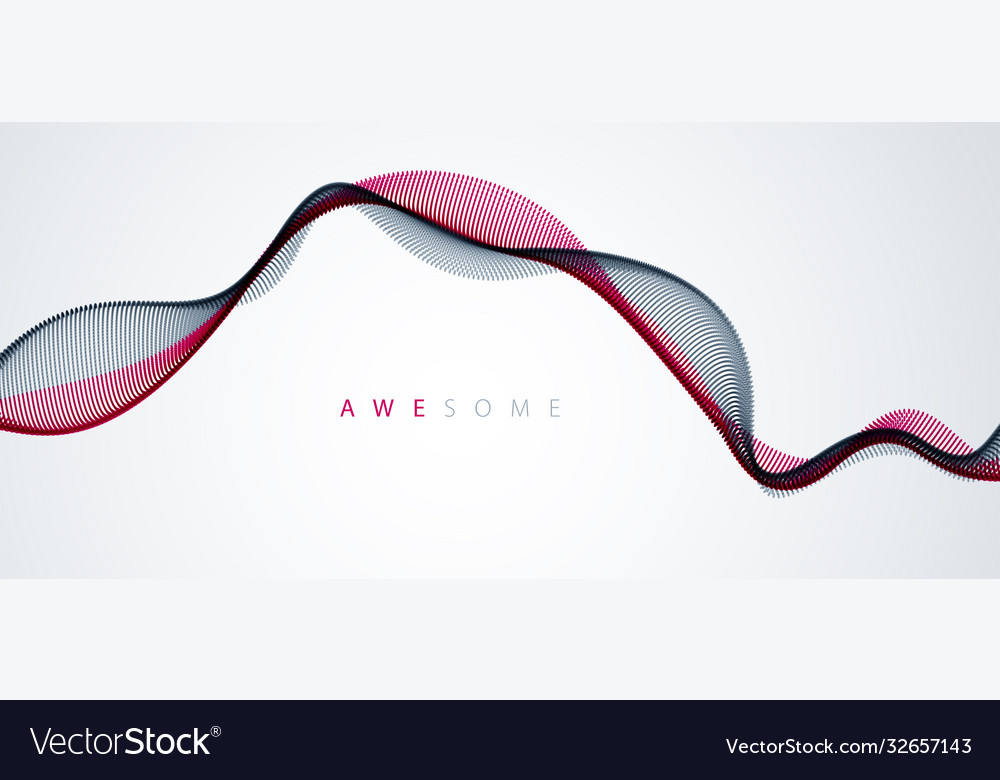 Abstract background with wave flowing vector image Abstract background with wave flowing