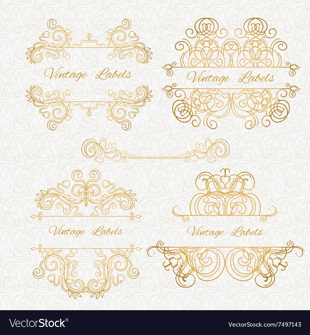 Ornate frames and scroll elements
